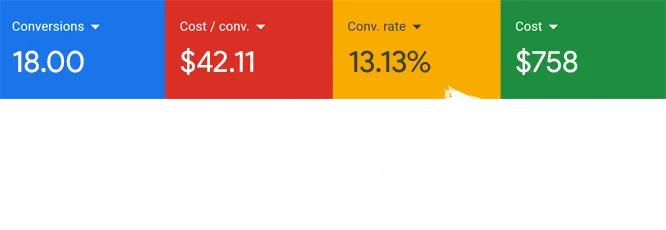 Google Ads dashboard from a local service campaign (3)